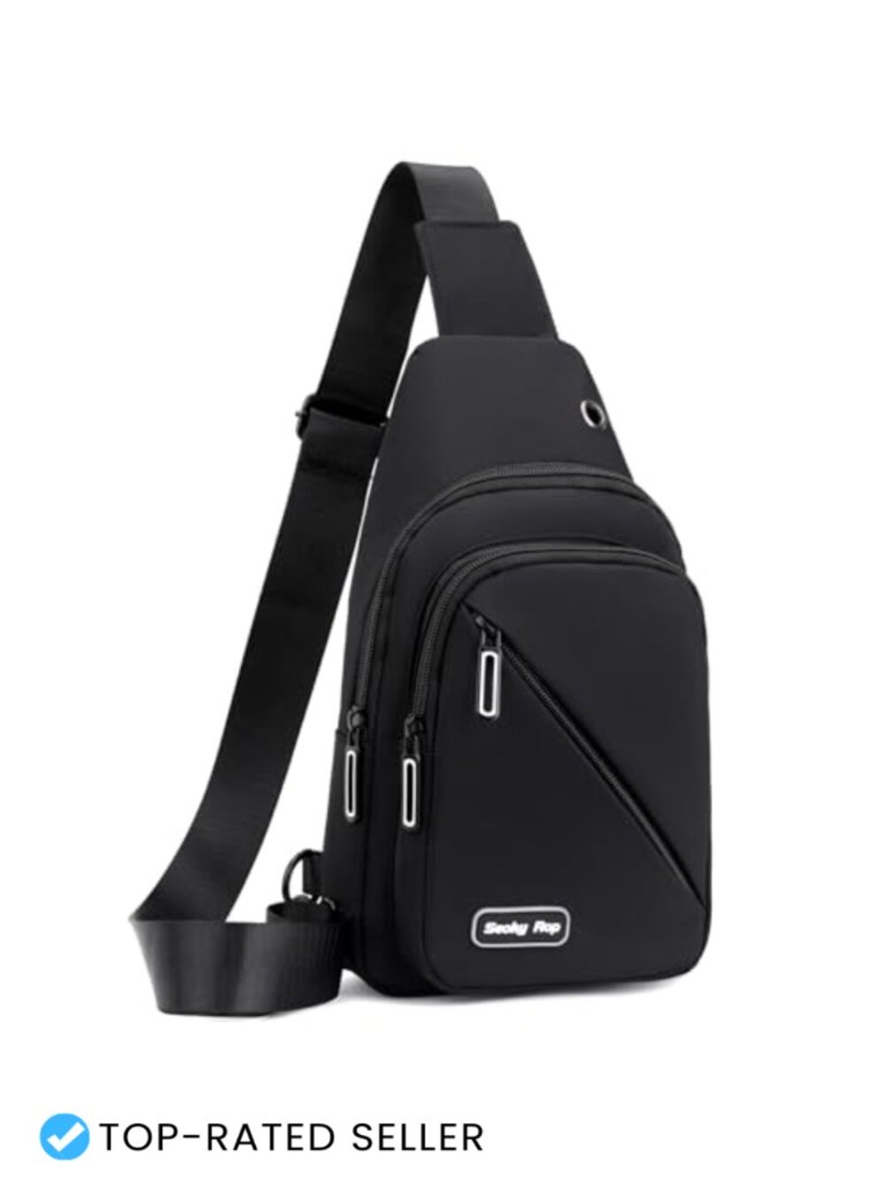 Nylon Crossbody Sling Backpack Adjustable Strap Travel Hiking Daypack